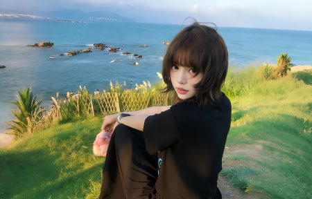 河对岸的灯